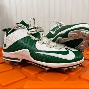 Nike Kids Green and White Cleats